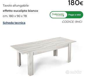 Cucina 3. metri Tavolo + 6 sedie 