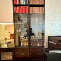 Elegante mobile vetrina/libreria anni ’70-'80