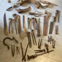 Lotto attrezzi antichi agricoltura