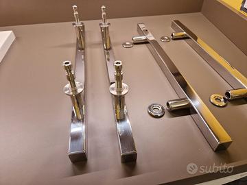 Coppia Maniglioni in Acciaio Inox porte in vetro 