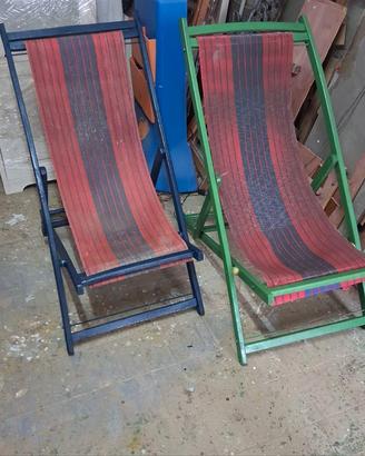 coppia di sdraio da mare