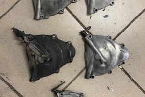 Carter coperchio frizione con leva per vespa o ape