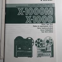 Teac X-1000 /X-1000 M/ X1000 R manuale istruzioni