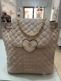 Borsa zaino Laura Biagiotti beige trapuntata