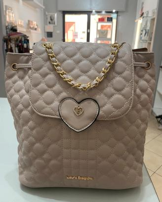 Borsa zaino Laura Biagiotti beige trapuntata