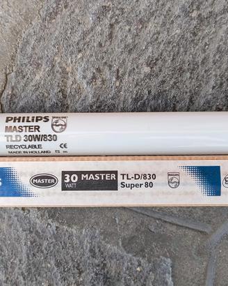 20 Tubi Neon Philips MASTER TL-D 30W 830 Corti