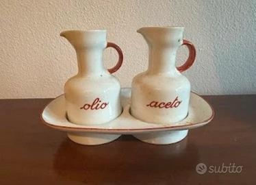 Set oliera acetiera vintage Richard Ginori Italy