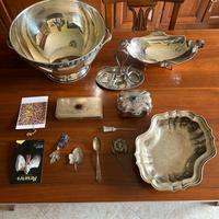 Oggetti vassoi argento 800/925 vintage oliera