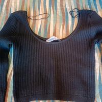 crop top invernale Bershka