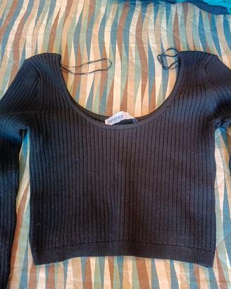 crop top invernale Bershka