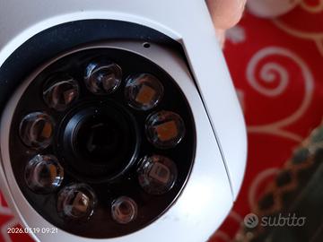 TELECAMERA WIFI PANORAMA SI ATTAC PORTALAMP NUOVA