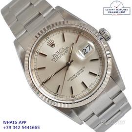 ROLEX  Datejust 16234 Soleil silver Full Set 2002