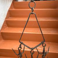 Raschio Da Pozzo Rarissimo 1800 Forgiato A Mano