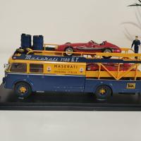 Teca Diorama Maserati Corse Fiat 642 RN2 Bisarca