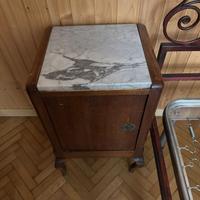 Comodini anni '30 con piano in marmo – coppia