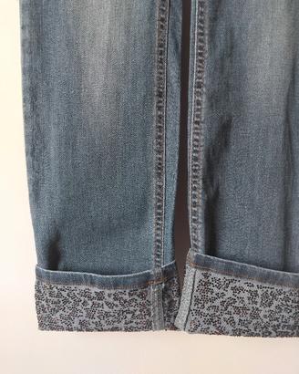 Jeans denim mom fit blu medio CafèNoir