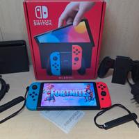 Nintendo switch OLED 64 Gb con Joycon Rosso e Blu
