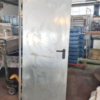 porta zincata per garage usata