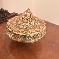 vaso / potiche in ceramica decorata