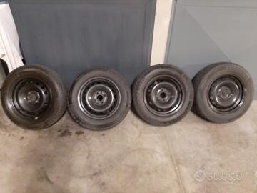 4 Stagioni MICHELIN 185/65 R14●70%●cerchi FIAT 14"