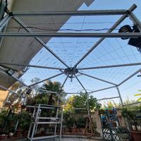 Gazebo in alluminio ottagonale 6x6mt