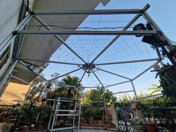 Gazebo in alluminio ottagonale 6x6mt