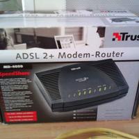 Modem -Router ADSL 2+ TRUST MD-4050 + spinotto ads