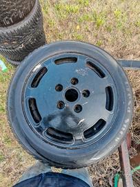 4 Cerchi Porsche 928 7J R 16 con gomme neve Maxxis