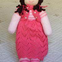 Bambola di lana fatta a mano