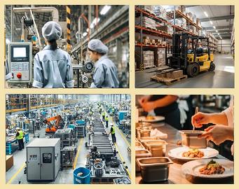 Adetta al magazzino, produzione o aiuto cuoca