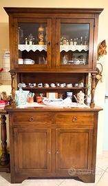 Credenza artigianale su misura noce massello