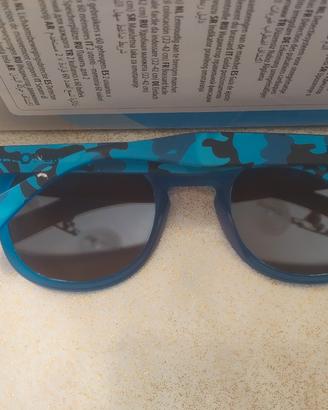 Occhiali da sole blu militare 