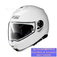 Nolan N100-5 Classic N-Com 5 Metal White - Casco
