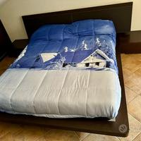 Letto matrimoniale basso stile giapponese-smontato