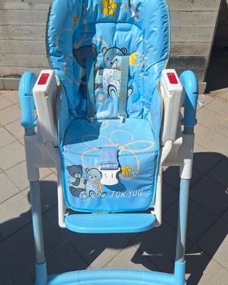 Seggiolone Pappa Azzurro Orsetti