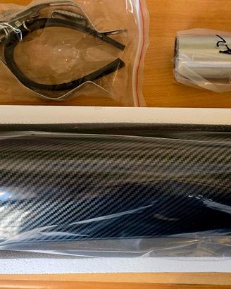 Silenziatore NUOVO  Universale  Carbon Look 470-51