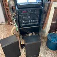 Stereo AIWA CX-44 con mobile porta componenti