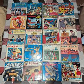 45 GIRI CARTONI ANIMATI ORIGINALI ANNI 80