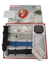 Orologio smartwatch ZT086 + auricolari bluetooth 