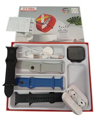Orologio smartwatch ZT086 + auricolari bluetooth 