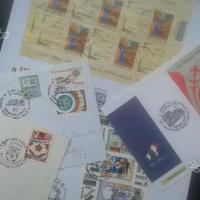 Cartoline francobolli codice barre storia postale
