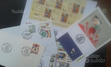 Cartoline francobolli codice barre storia postale