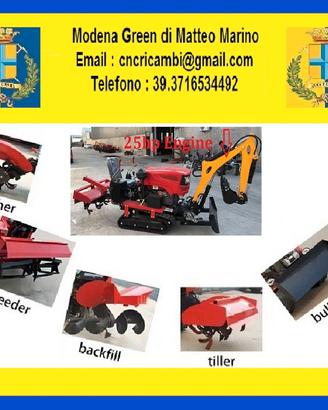TRATTORE FRUTTETO ESCAVATORE MOTORE 25CV 4T DIESEL