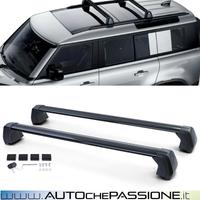 Montanti portapacchi in alluminio nero per Land Ro