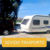 Roulotte e caravan trasporto