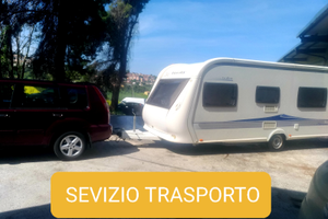 Roulotte e caravan trasporto