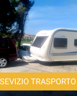 Roulotte e caravan trasporto