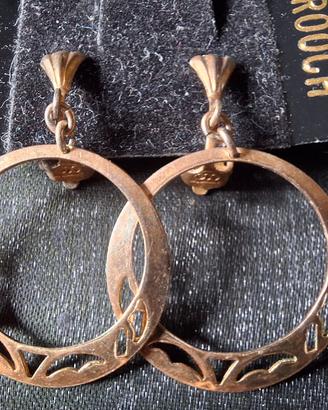 Orecchini vintage con cerchietto con clip
