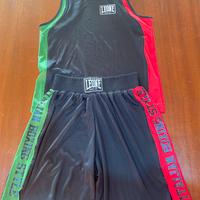 Pantaloncino e maglia da Boxe LEONE TG. S