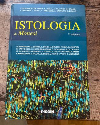 Istologia di Monesi | S. Adamo M. de Felici | 7°Ed